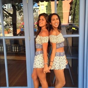 Two piece floral set