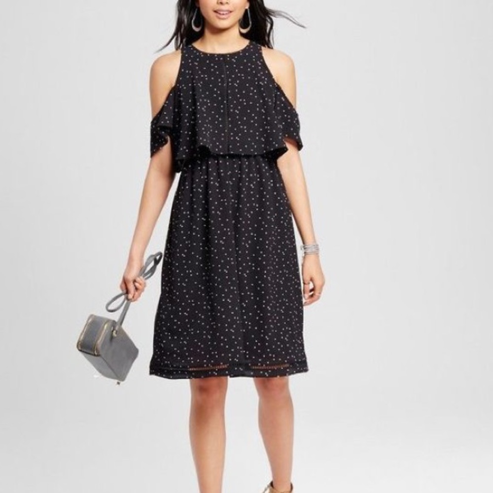 Mossimo tiered top with cold shoulder dress