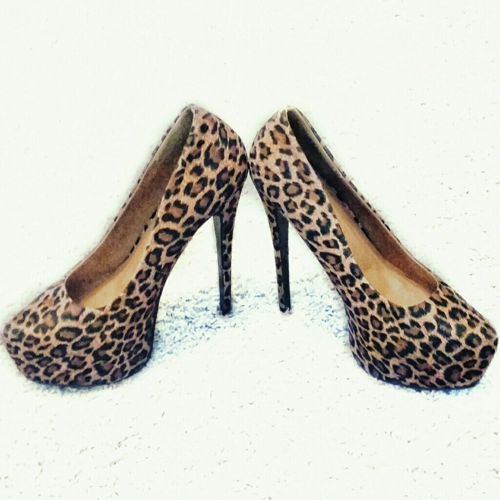 💋(❌SOLD!) Sexy Leopard Print Platform Stilettos
