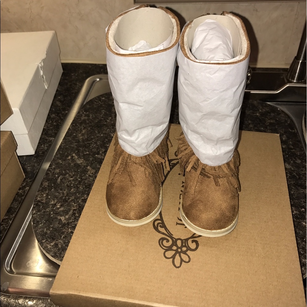 Joy Folie Fringe Knee Boots