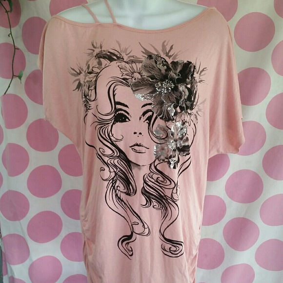 Tops - PRETTY IN PEACH Shirt
