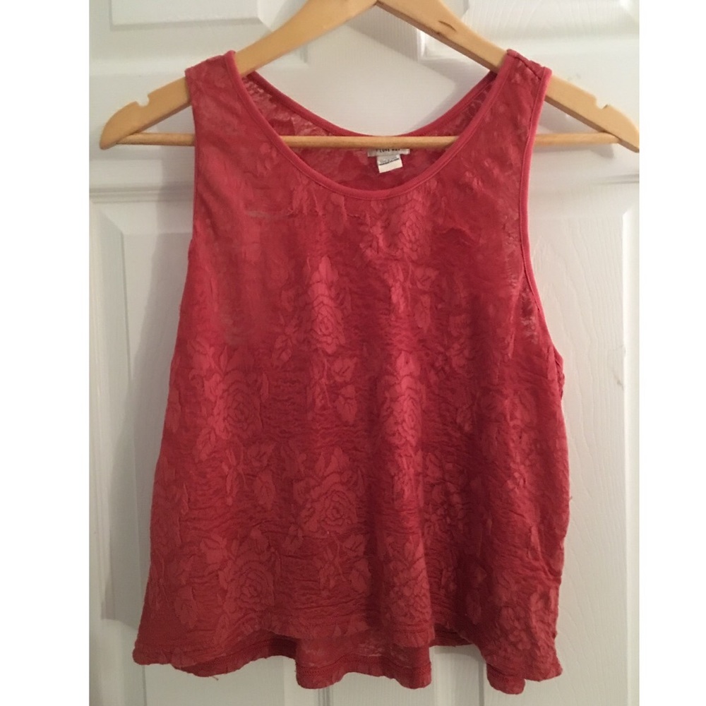 Forever21 distressed crop top