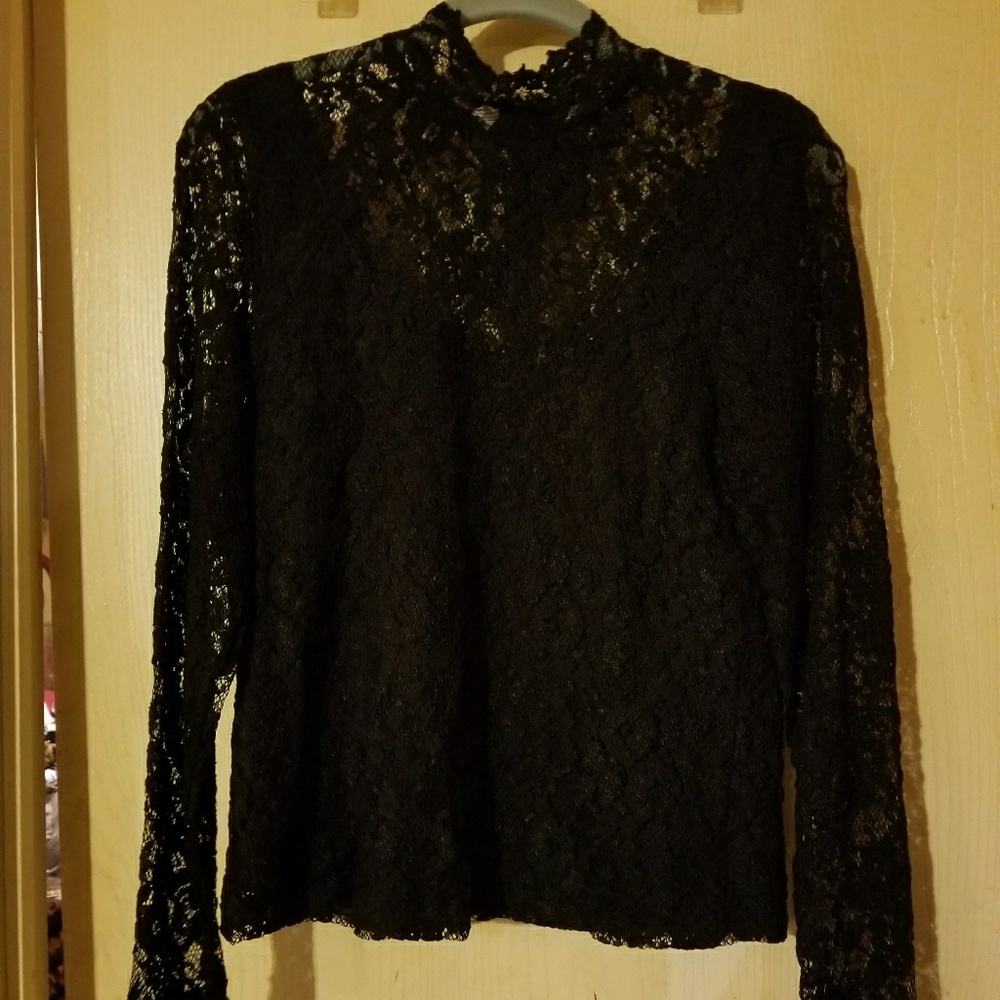 Black lace top