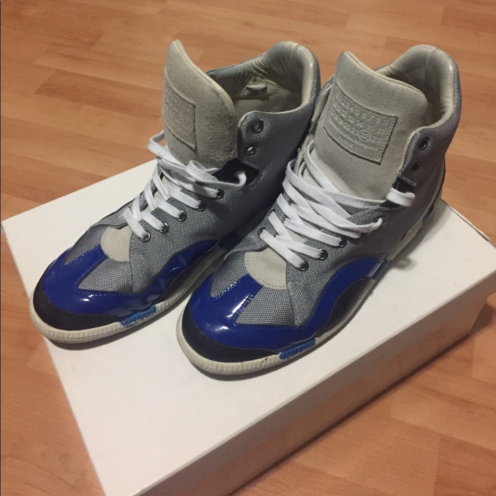 Maison Margiela Authentic Silver Blue Hitop