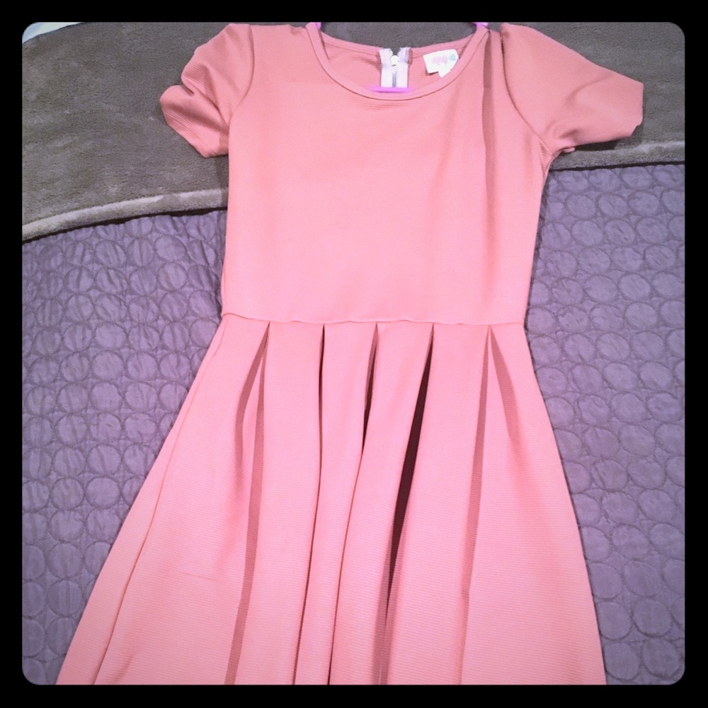 Amelia dress- blush pink