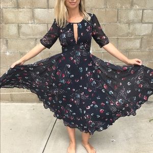 Free People Bonnie Dress Midnight 2