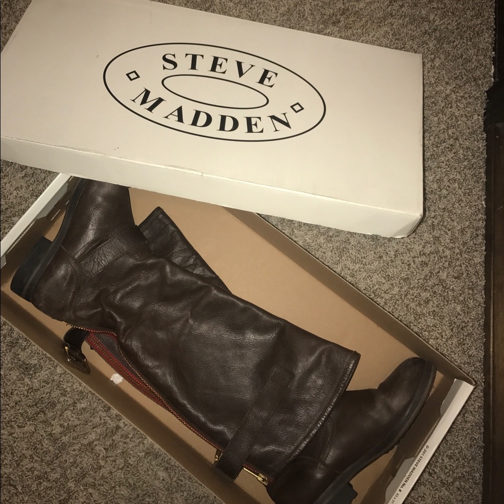 steve madden genuine leather boots
