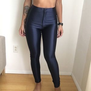 American apparel navy disco pants