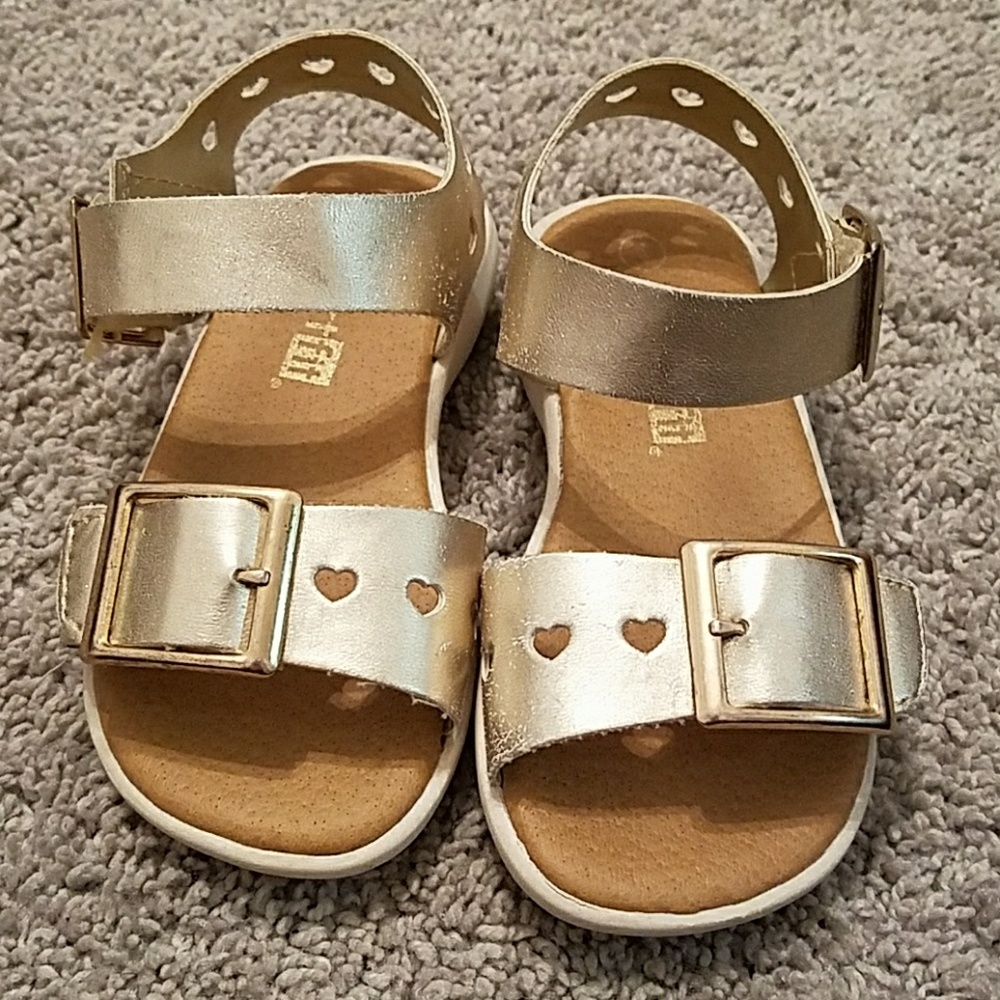 Gold sandals