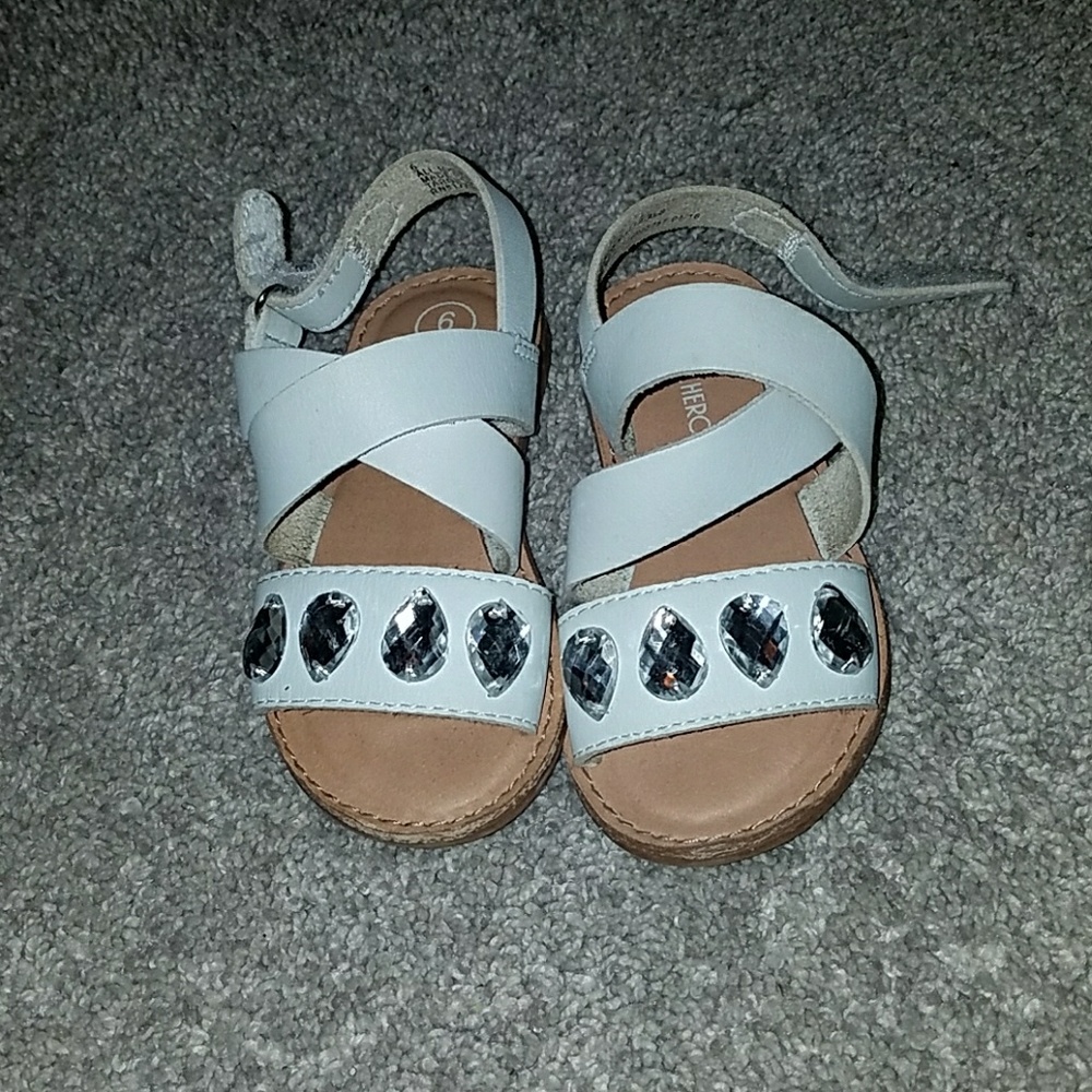 White sandals