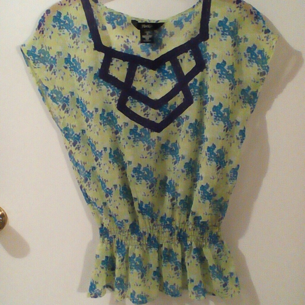 Rock 47 Sheer Floral Top