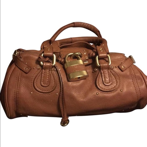 Chloe Paddington Cognac Satchel Bag - Picture 2 of 8