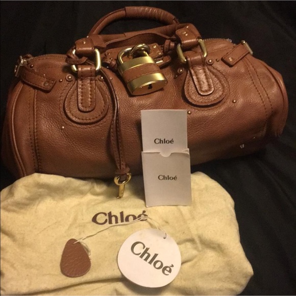 Chloe Paddington Cognac Satchel Bag - Picture 3 of 8