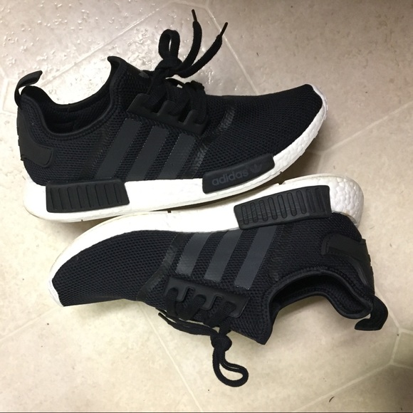 Adidas Black NMDs size 12 - Picture 3 of 8