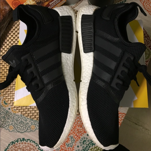 Adidas Black NMDs size 12 - Picture 6 of 8