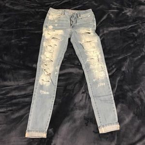 Ripped Light Wash Jeans