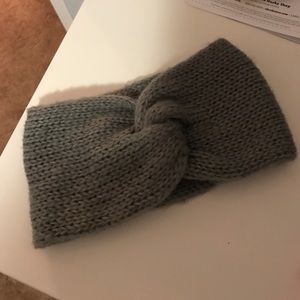 Grey winter head band/ear warmer
