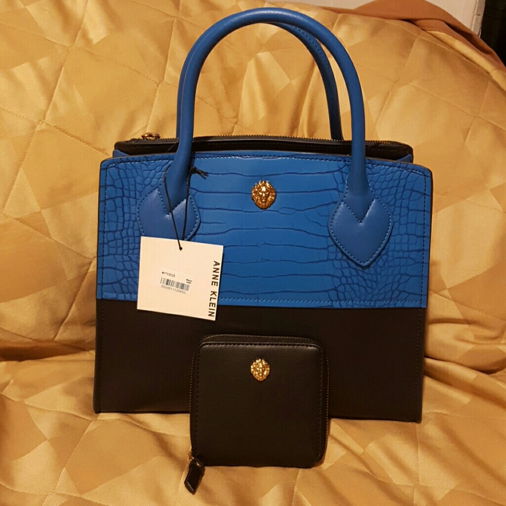 Anne Klein satchel and wallet bundle.