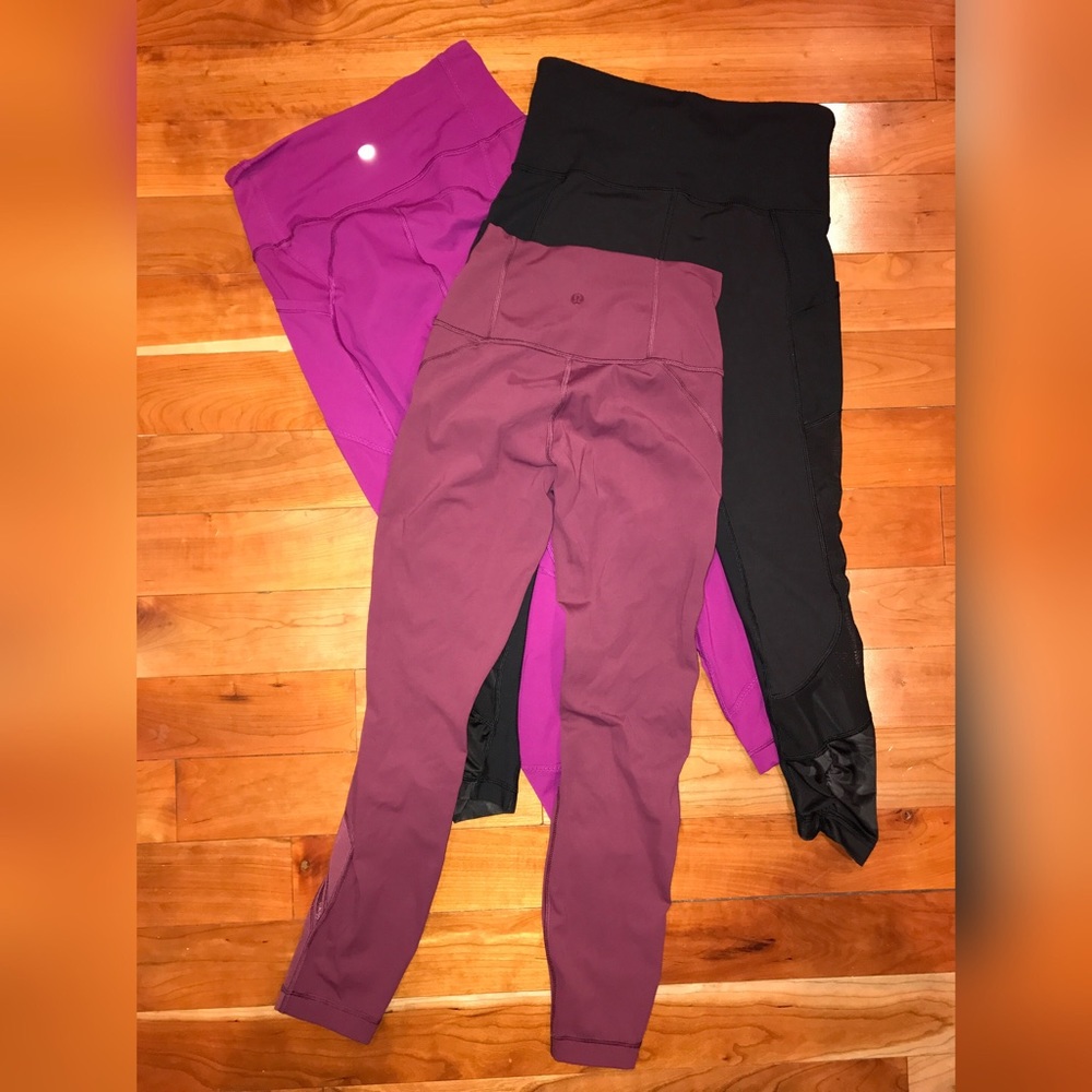 LuLuLemon legging bundle (set of 3!) - size 4