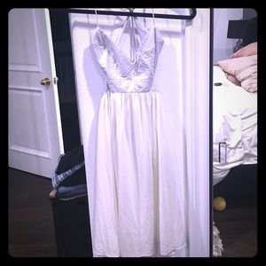 Bcbg Maxazria  cute summer white and silver dress