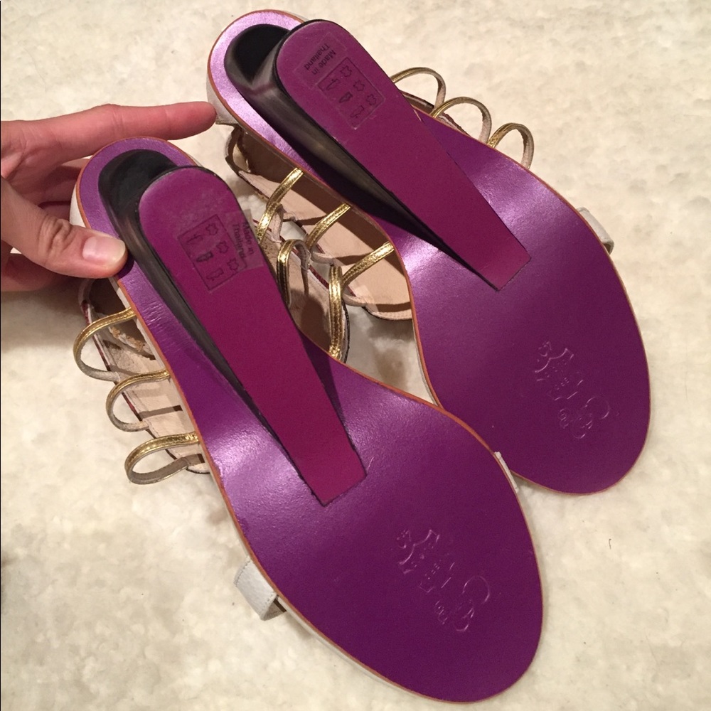 Burgundy Python Print Paris Wedges - Picture 4 of 5