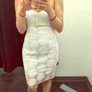 Strapless Bebe dress