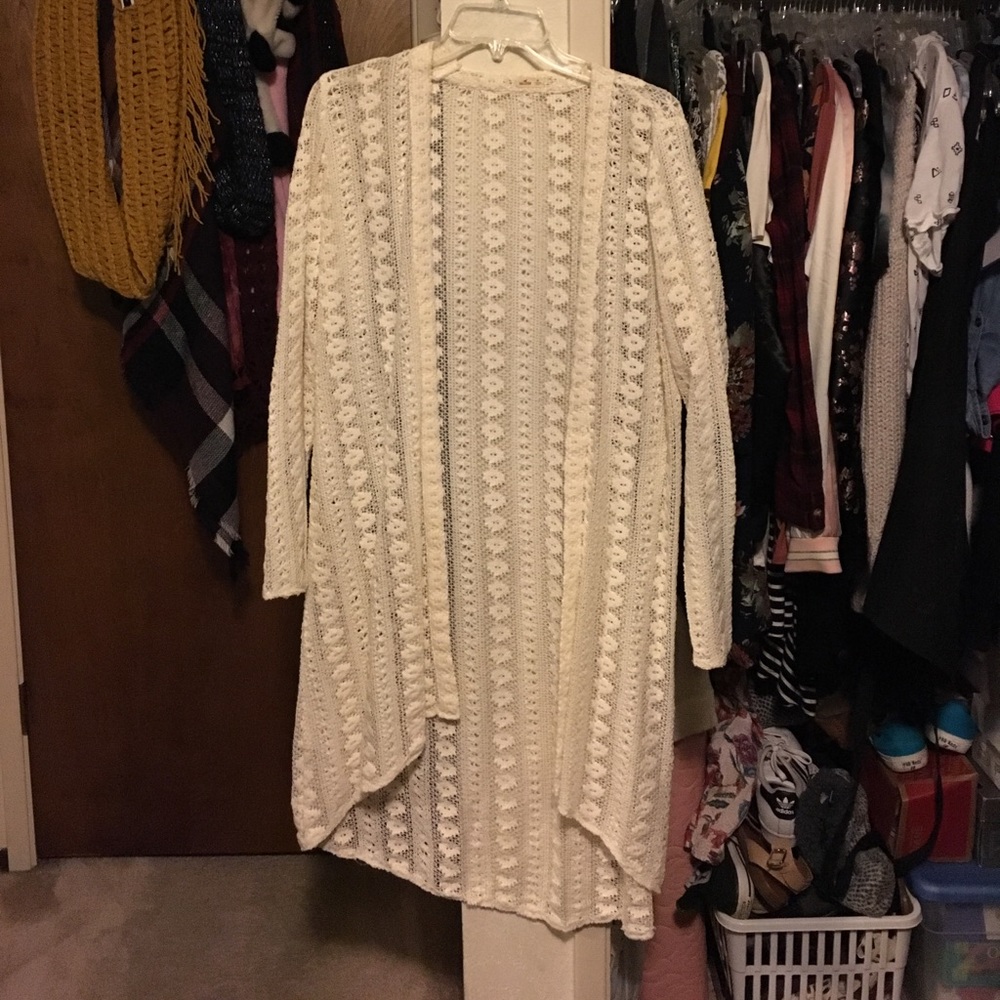 Cute off white cardigan