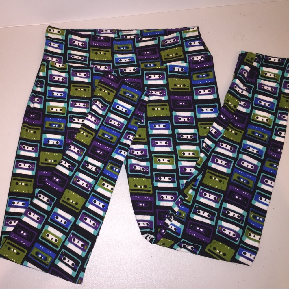 Women's Lularoe Tape Cassette leggings OS