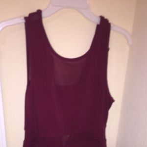 burgundy express dress