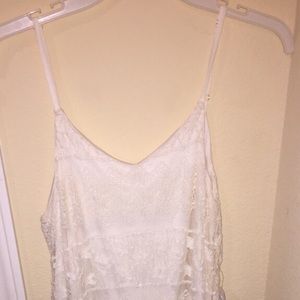 white lace dress