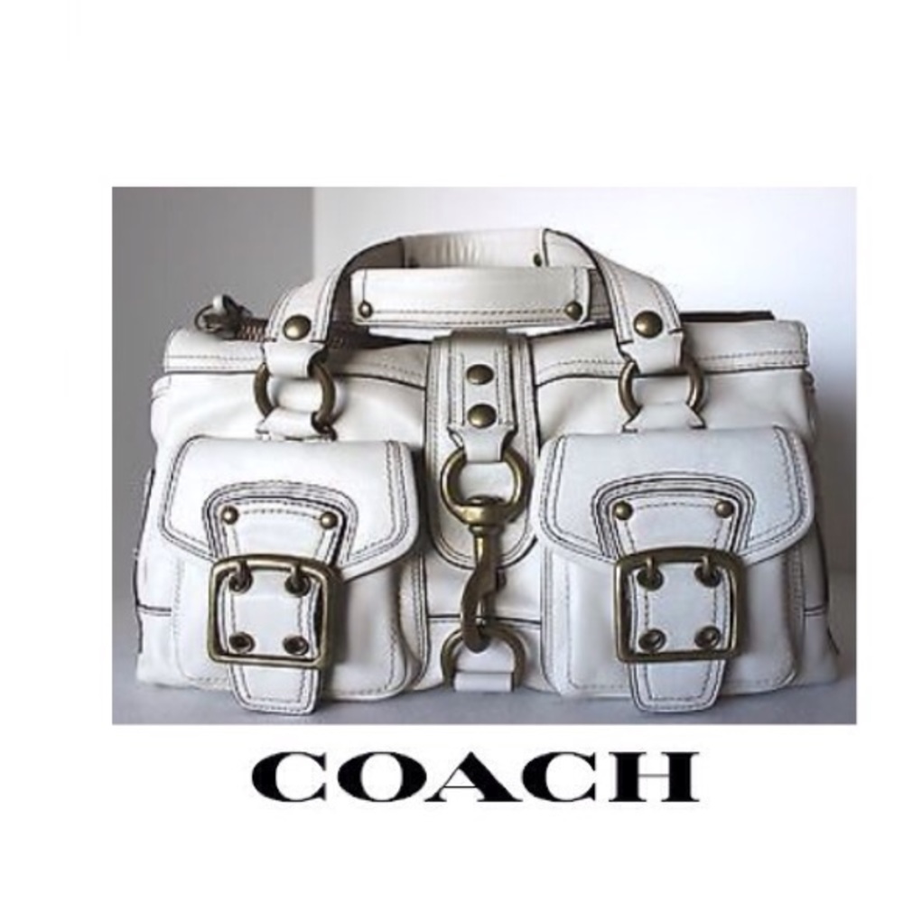 Coach  Anniversary White Legacy Satchel