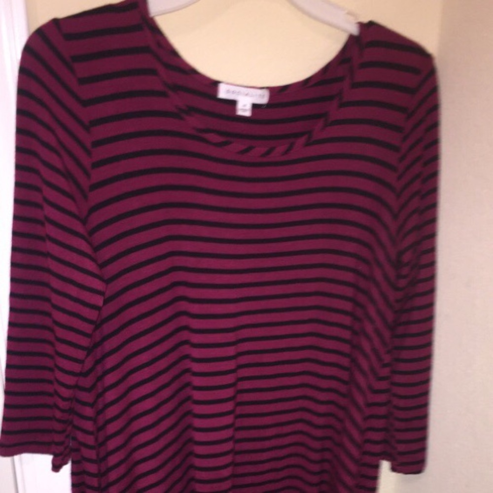 burgundy long sleeve dress