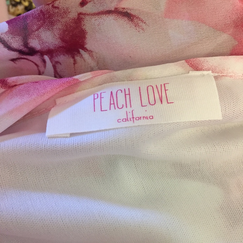 S-L Pretty in pink floral top - Picture 5 of 5