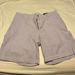 Purple seersucker vineyard vines shorts