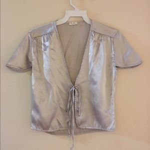 Brandy melville silk tie top