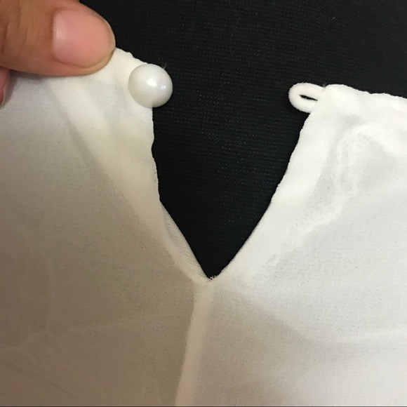 Mini A-Line White Lace Dress - Picture 6 of 7