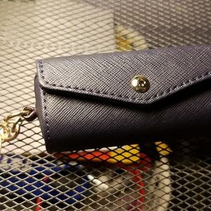 Kate Spade Navy Blue Lipstick Case Keychain