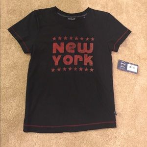Black "New York" baby tee