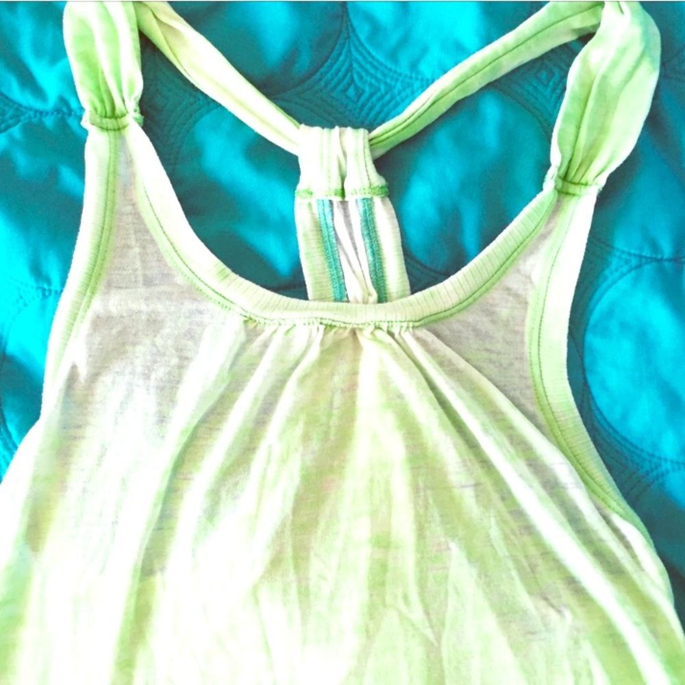 Oakley Brand burnout Lime green tank!