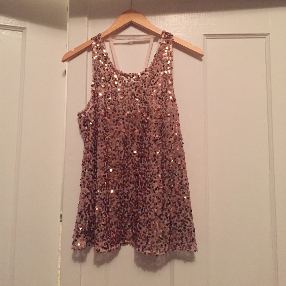 Free People Sequin Top