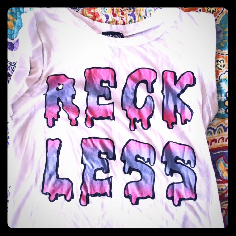 Wet Seal Brand Reckless ringer tee!