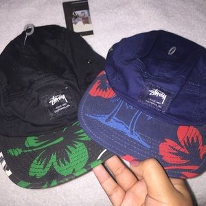 NWT Hawaiian Print (Floral) Stussy Hats