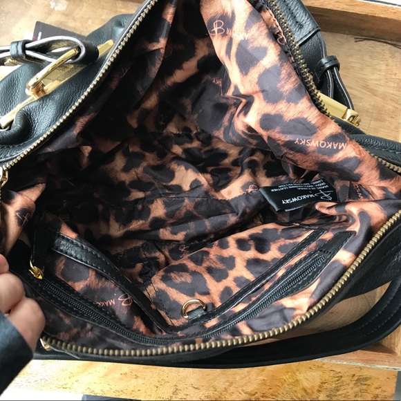 Black Leather B Makowsky purse great condition - Picture 7 of 7