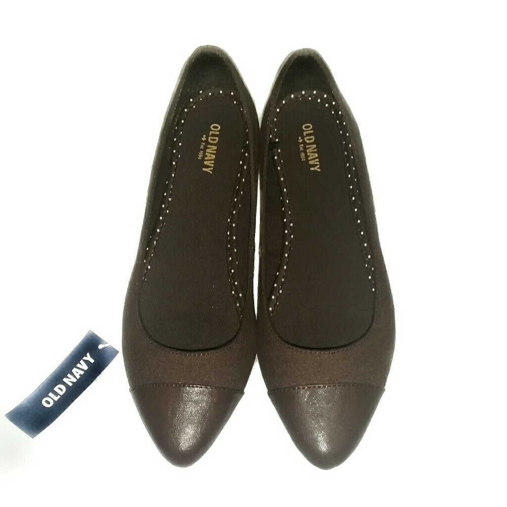 Sueded Pointy Ballet Cap Toe Flats by Old Navy
