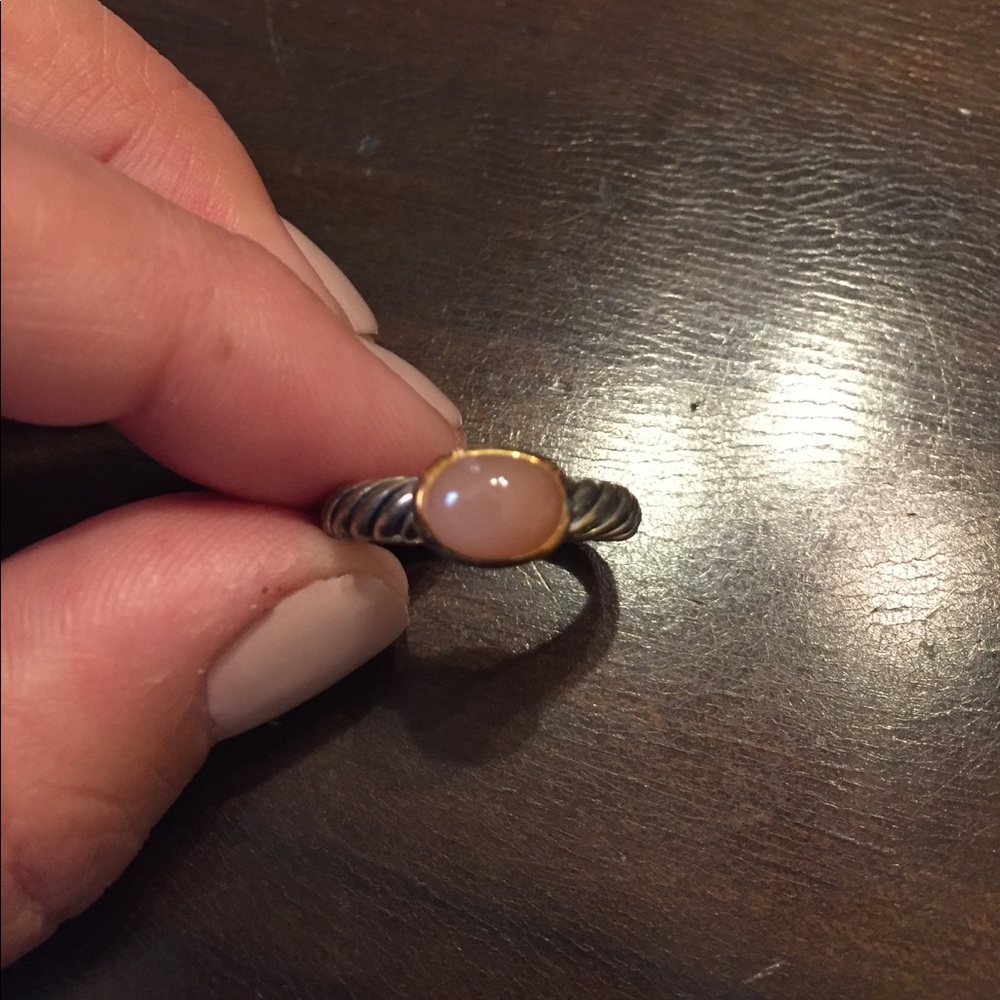 Gorg DY 2 tone ring with rope band & moonstone