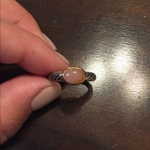 Gorg DY 2 tone ring with rope band & moonstone