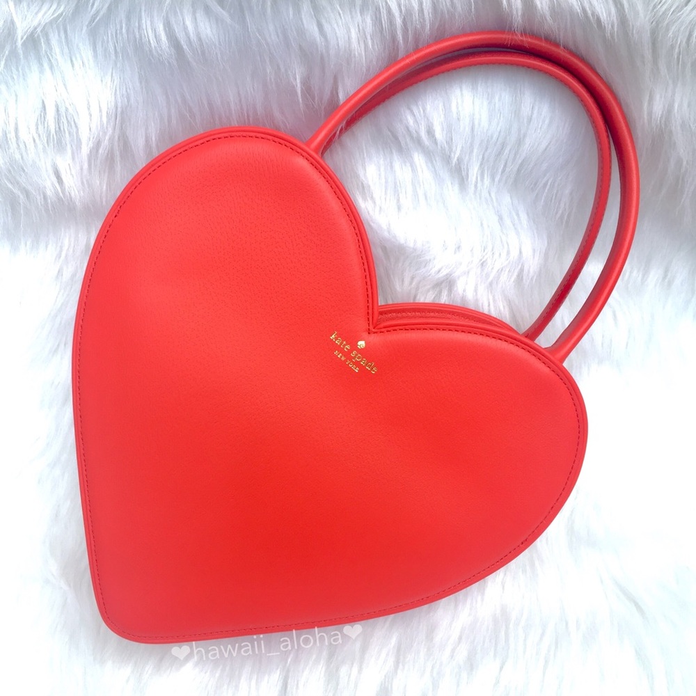 🆕KATE SPADE❤️Heart Red Doily Valentine's Purse