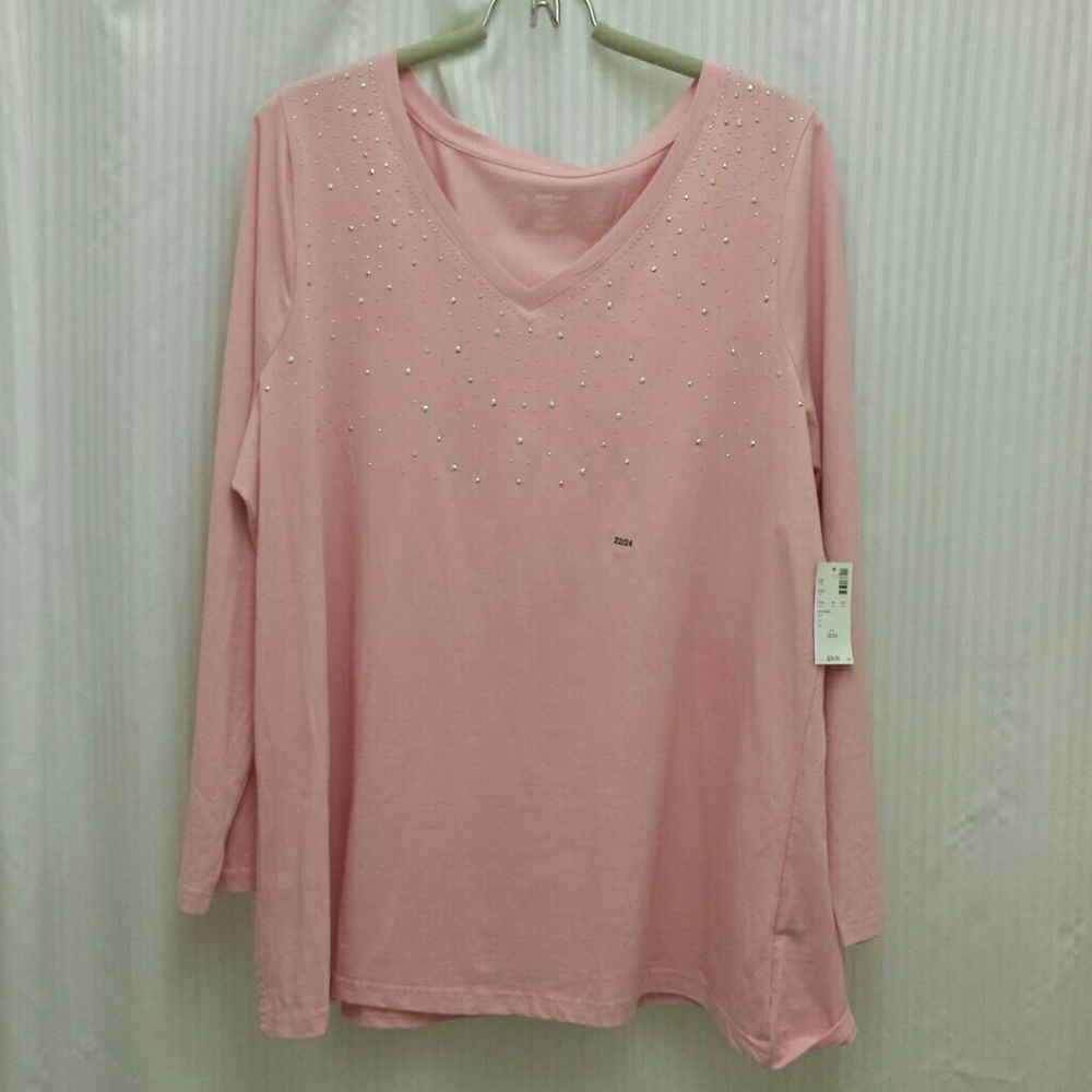 Avenue studded knit top