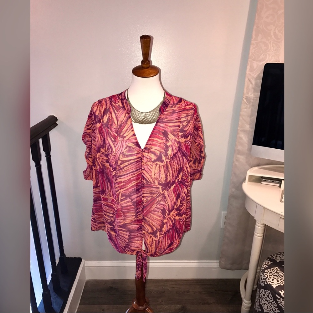 Sheer blouse. Perfect for summer!