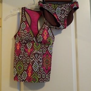 Athleta swimsuit with reversible bottoms